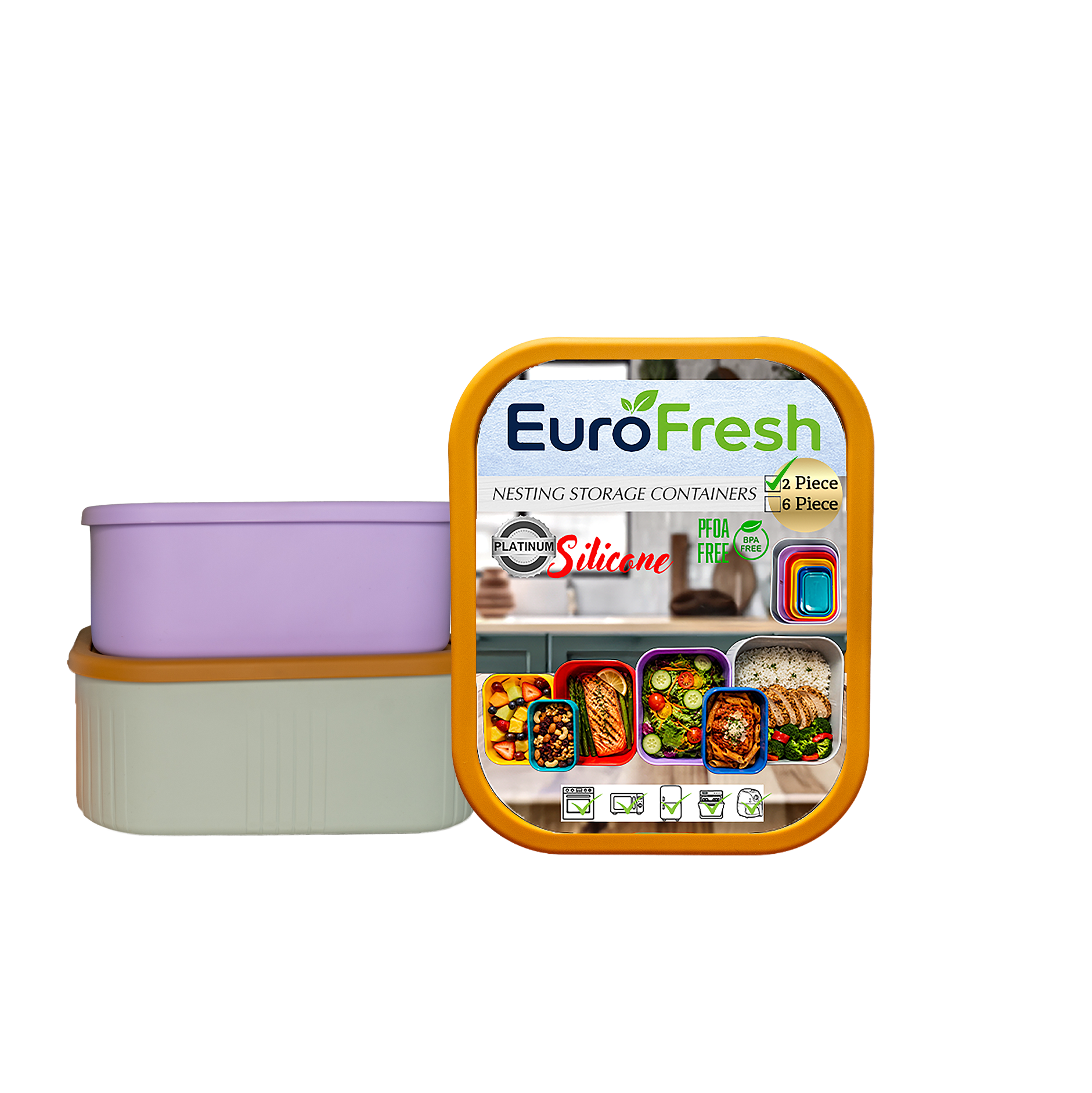 EuroFresh Rectangle 2 Piece Set